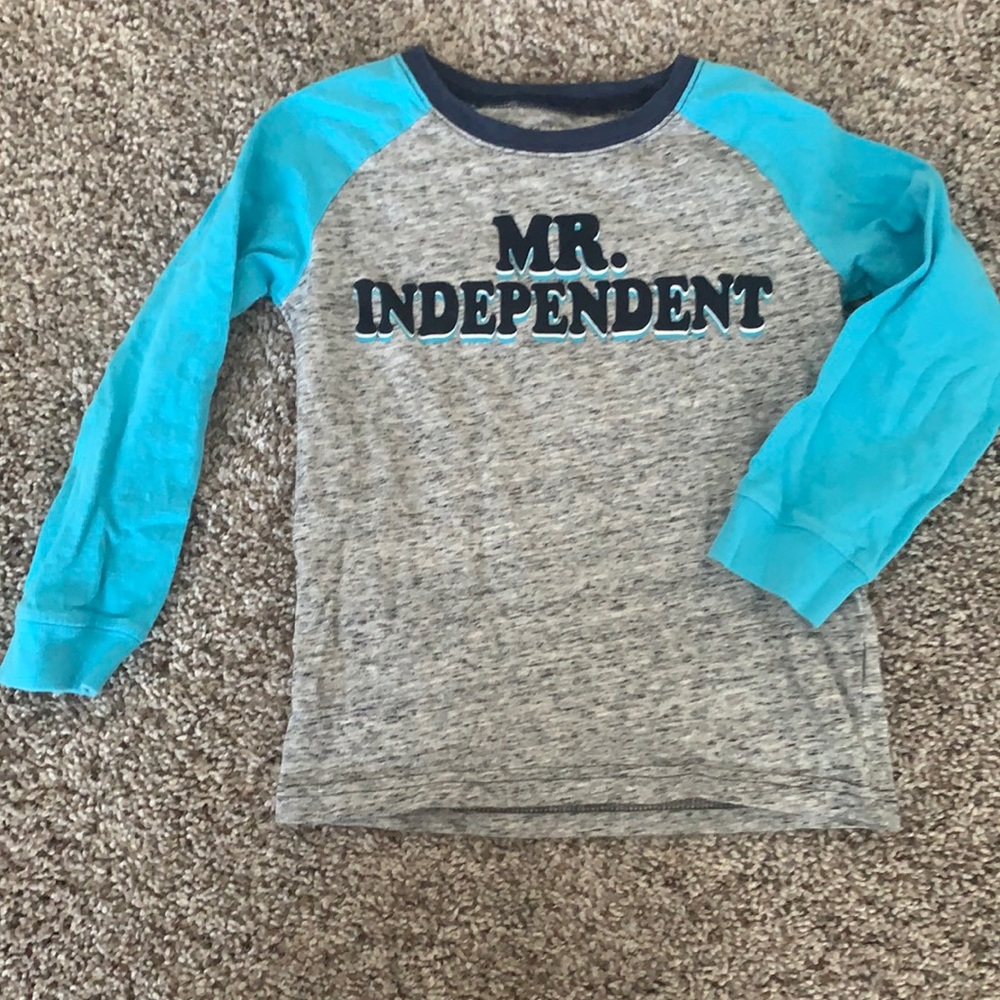 Carter’s boys size 4t “Mr Independent” long sleeve T.